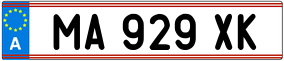 Trailer License Plate